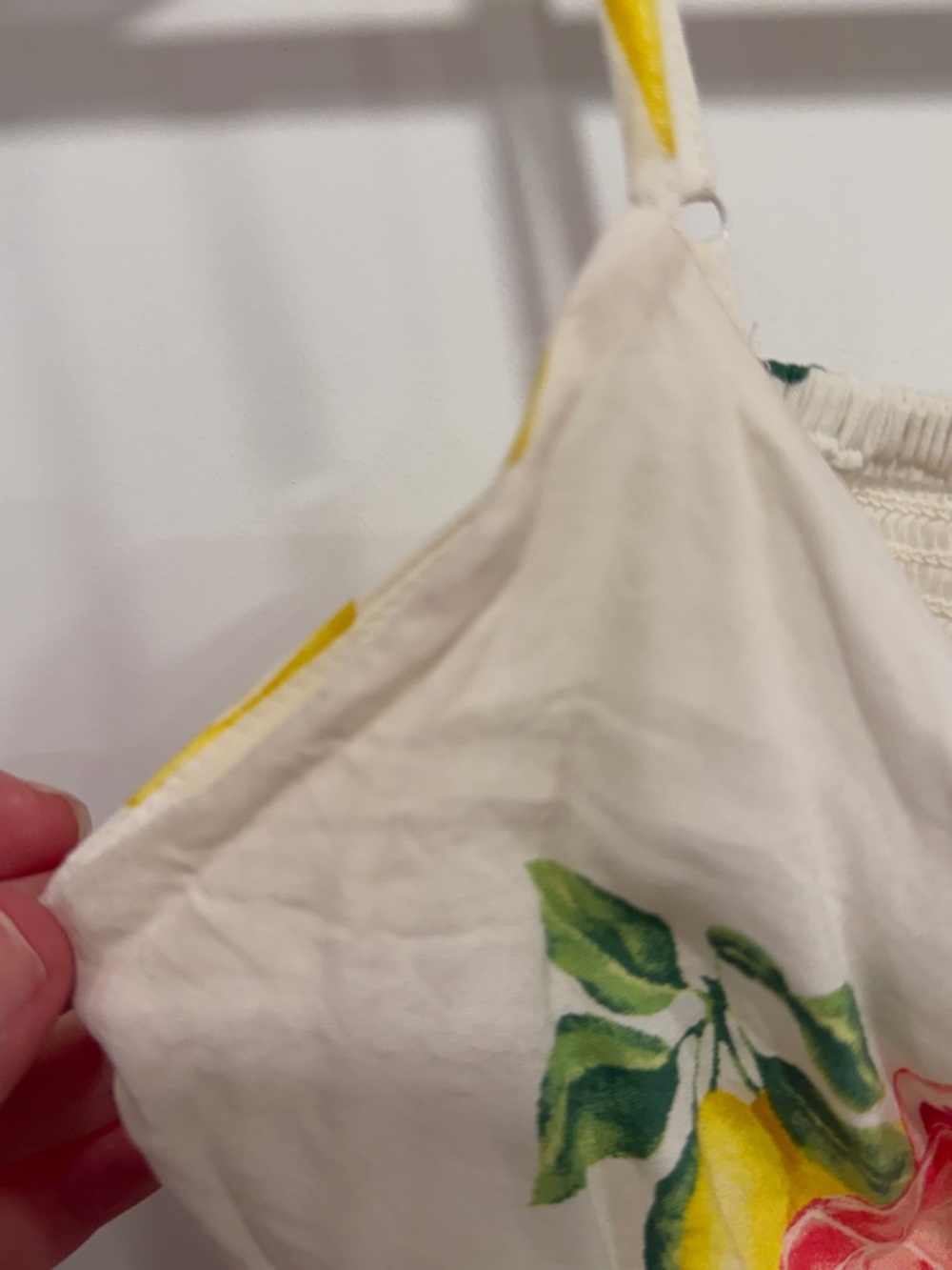 Forever 21 White Floral Cropped/Bra Top with Tie Detail - Picture 11 of 15